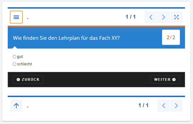 Vorschau einer offenen Frage