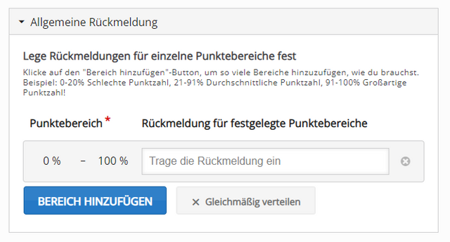 Feedback zu Ihrer Eingabe
