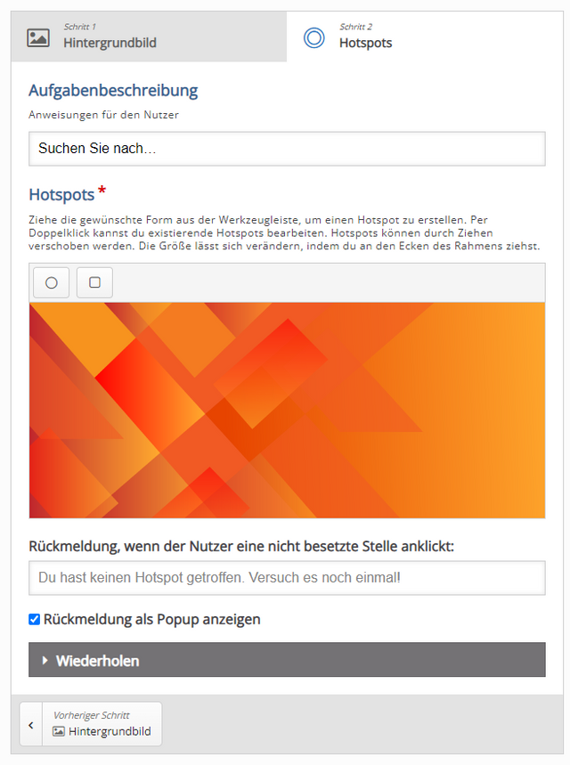 Aufgabenbeschreibung definieren