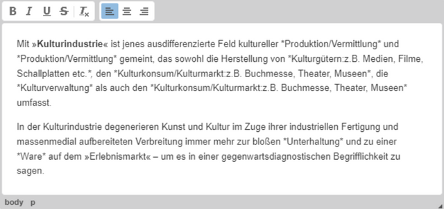Editor vom Lückentext 