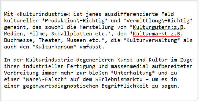 Editor von Wörter einordnen